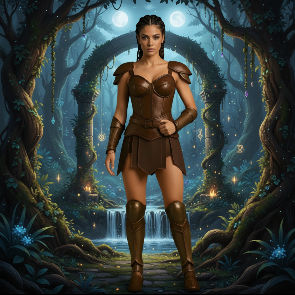 Women's Valkyrie Leather Armor Set | Gothic Fantasy Costume