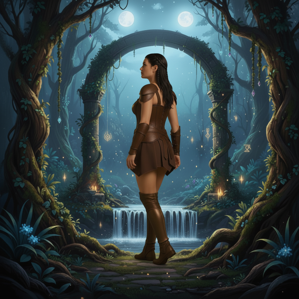 Women's Valkyrie Leather Armor Set | Gothic Fantasy Costume