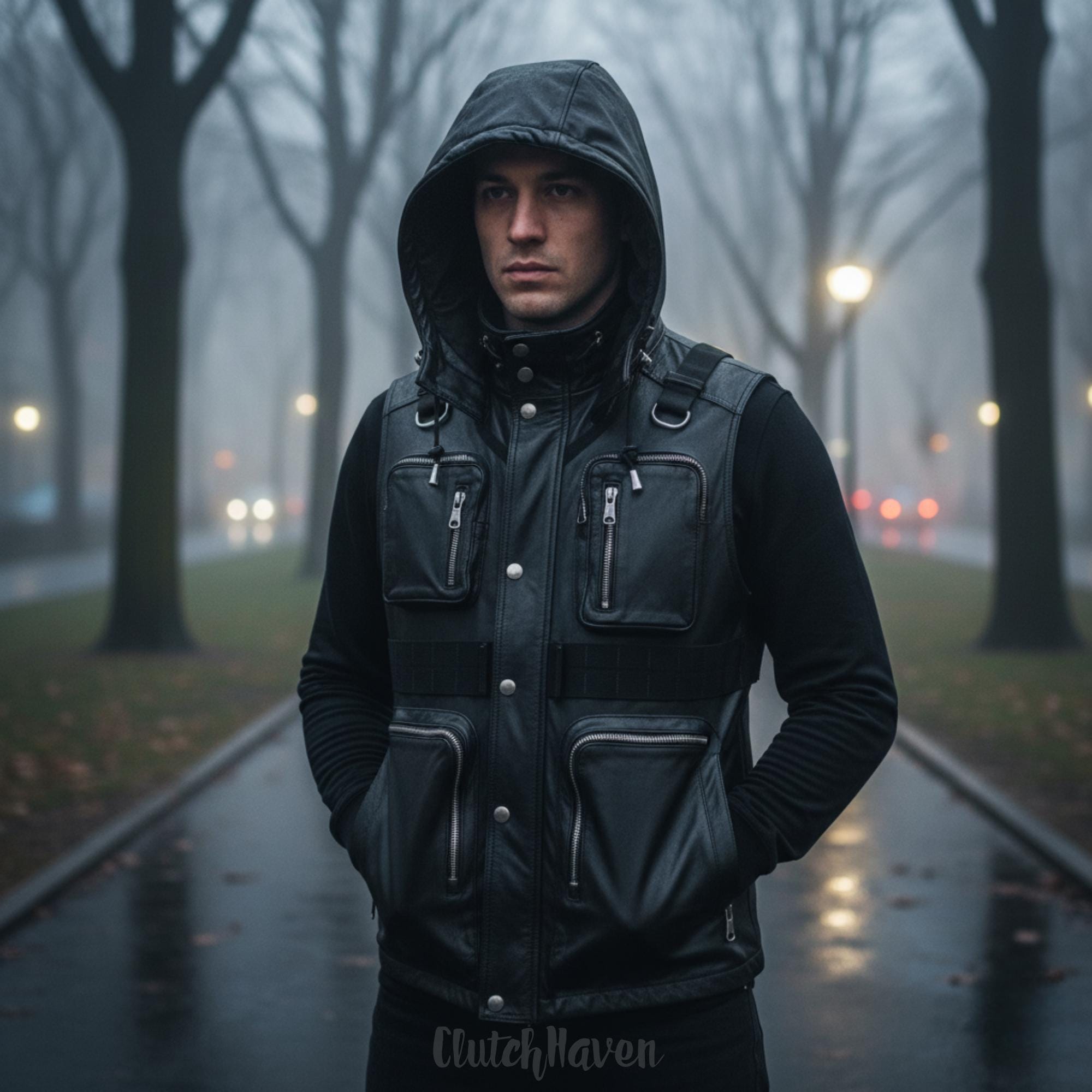 ShadowStrike Genuine Leather Tactical Vest